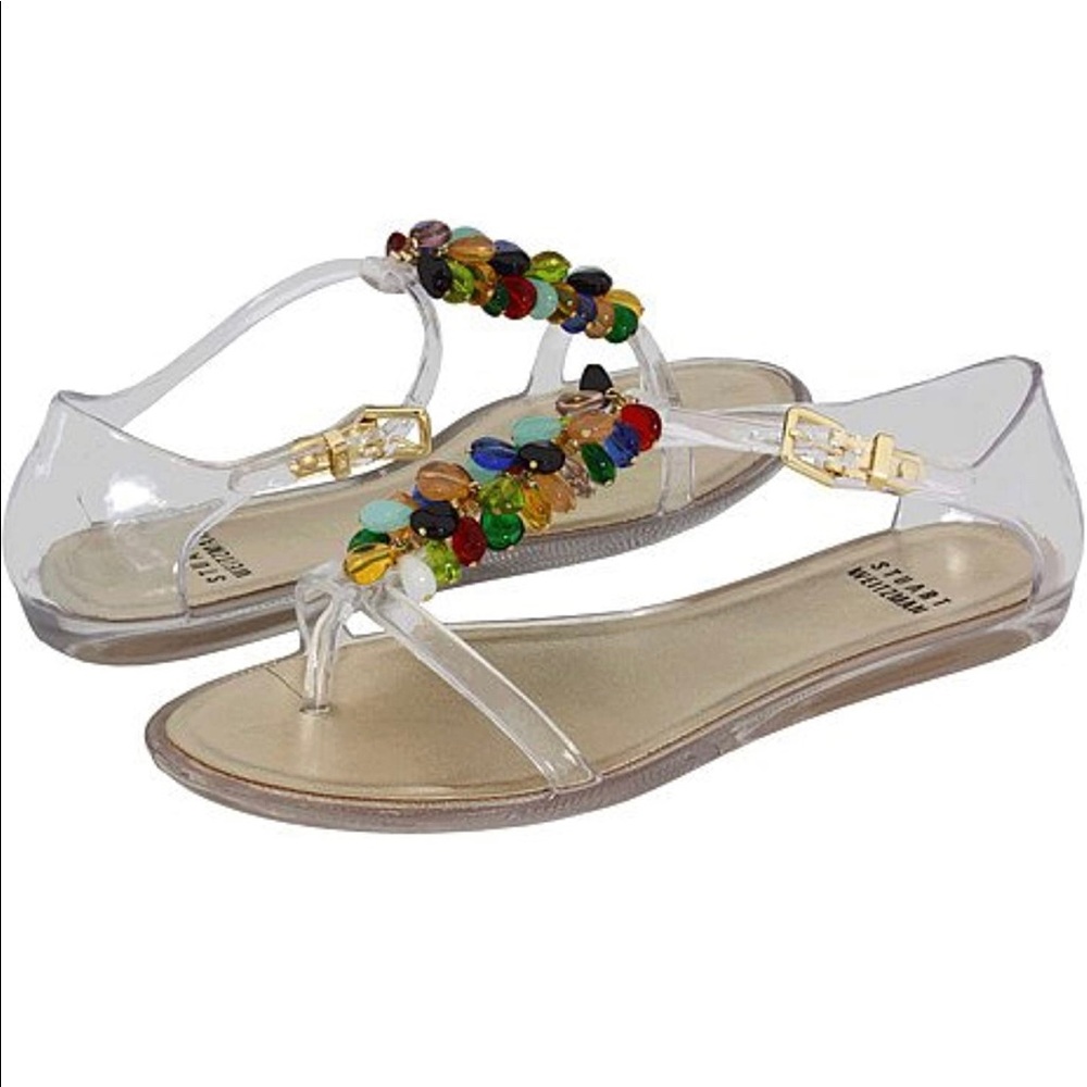 Stuart Weitzman Beadles Multi ORN Jelly shoes